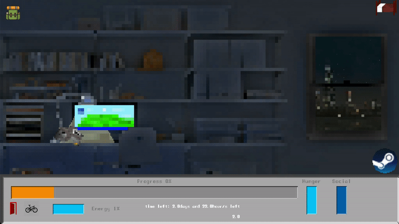 University life simulator (2D)