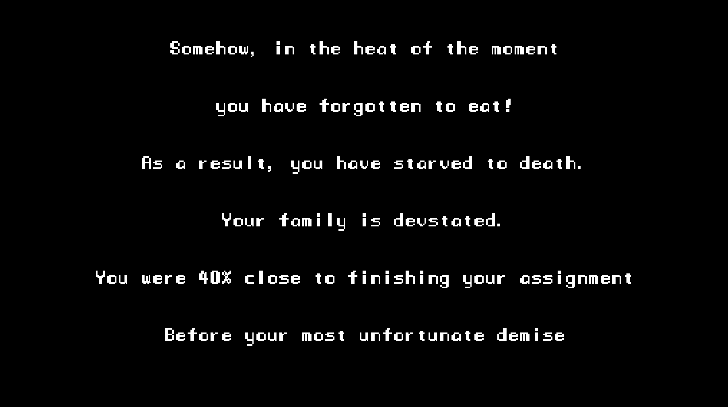 University life simulator (2D)